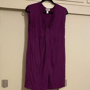 LOFT Rich Purple Sleeveless Dress